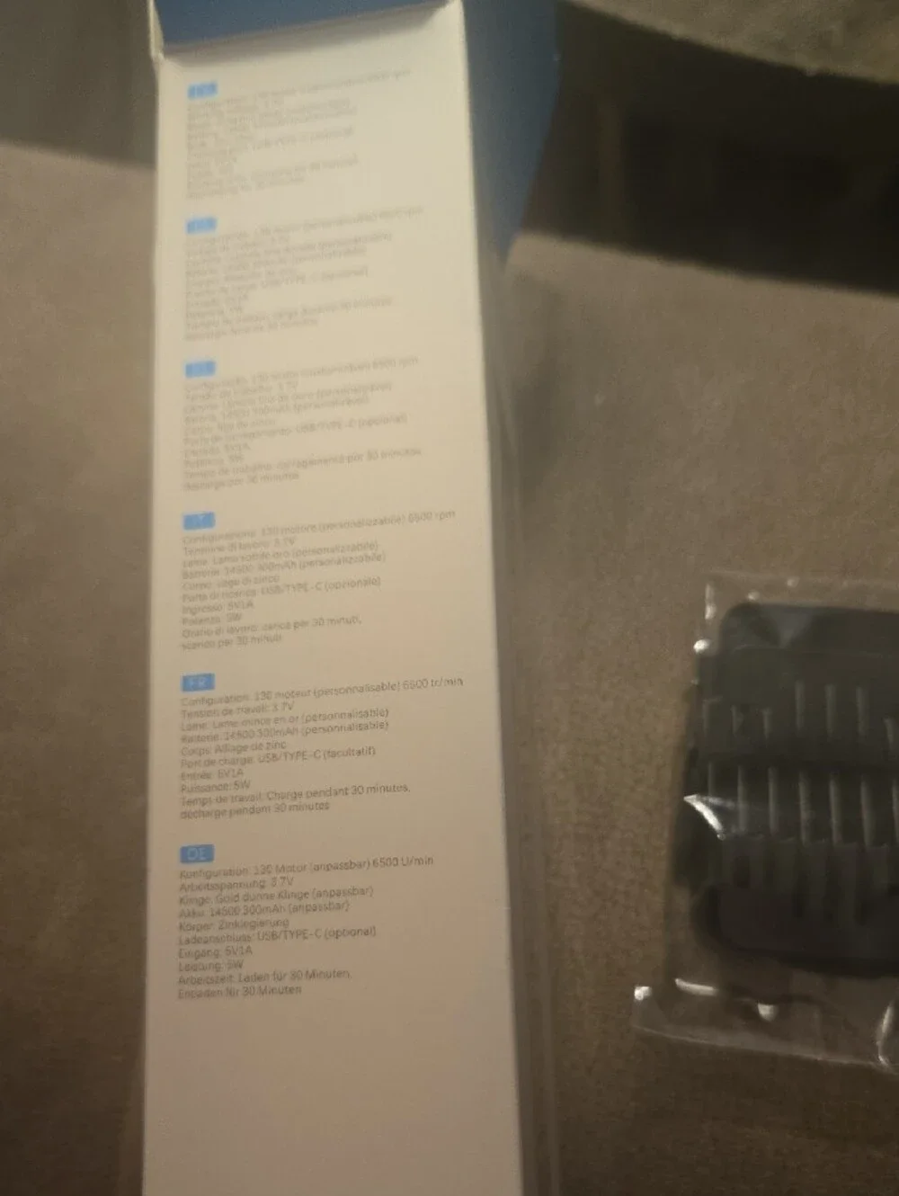 Gold Cordless T-Blade Trimmer for Men